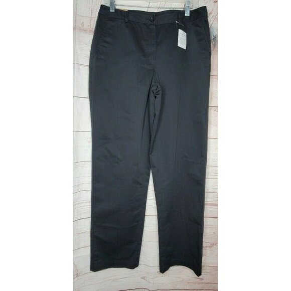 L.L. Bean Women’s Favorite Fit Bayside Twill Pants – Black, 100% Cotton, Size 10 - Picture 3 of 12